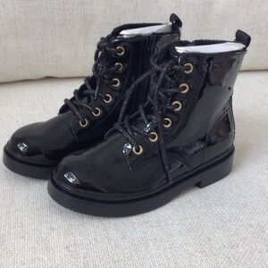 H&M Kids Black Patent Boots